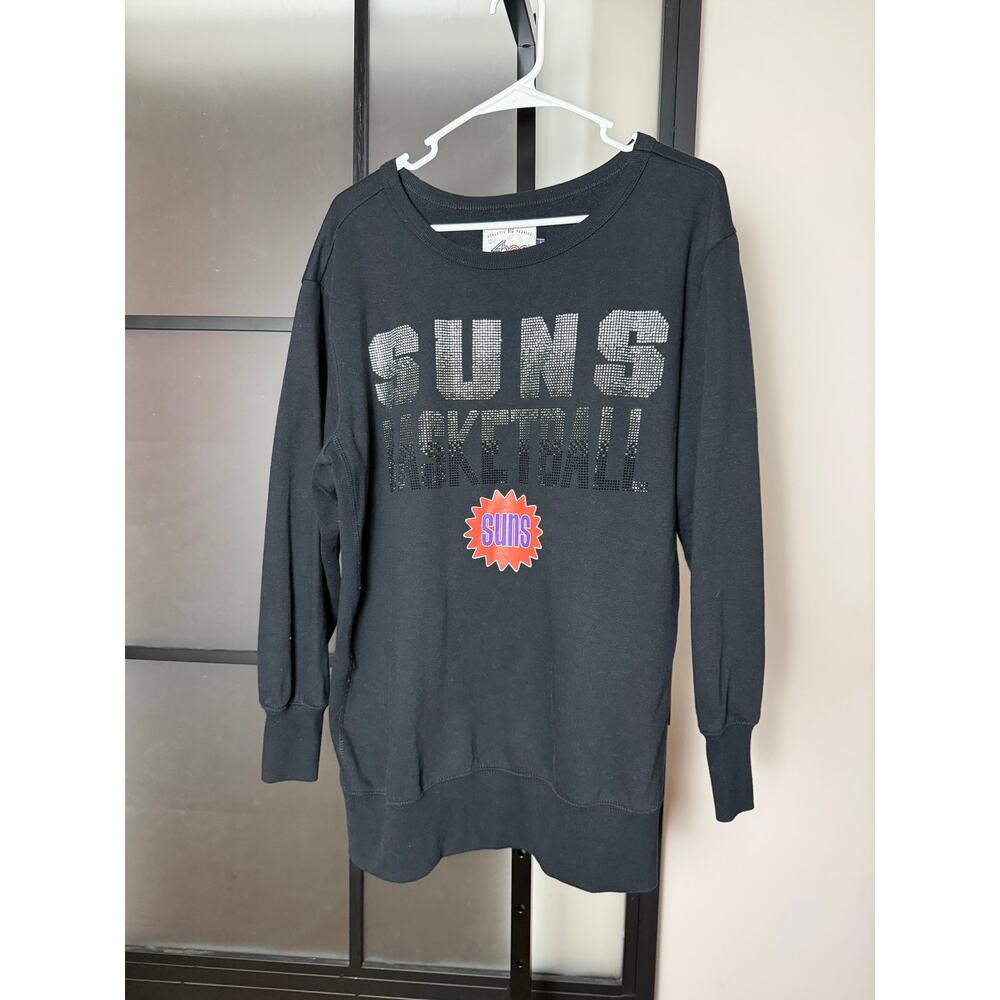 GIII For Her NBA Suns Women's Showtime Pullover Rhinestones Size Large